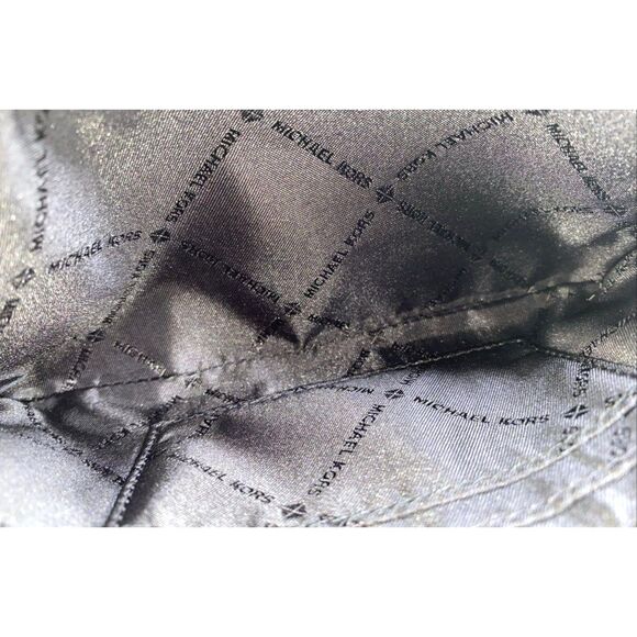 Michael Kors Black/gray Jet Set Travel Large Logo Wristlet Pouch Wallet - Picture 9 of 11